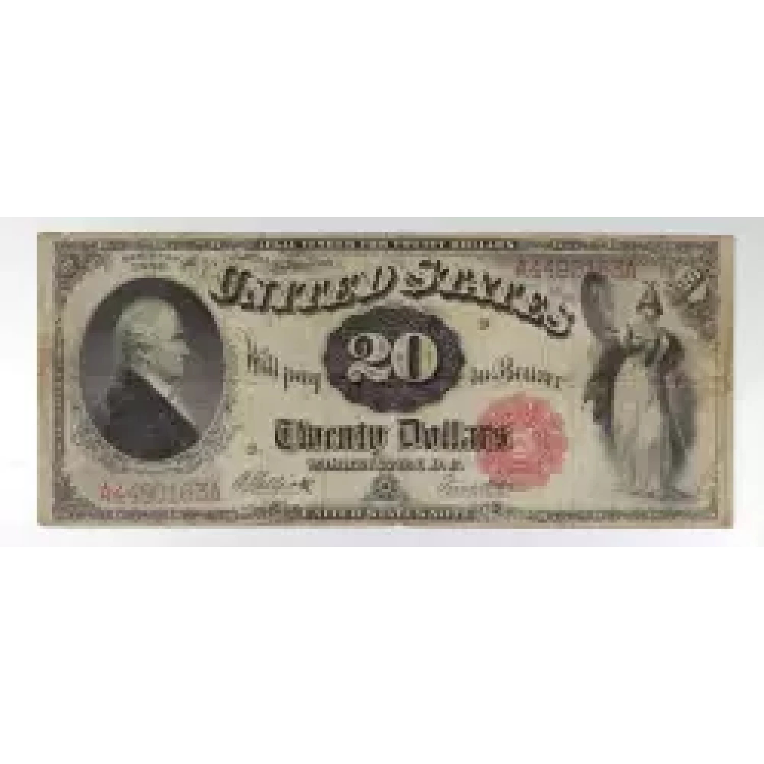 $20  Small Red, scalloped Legal Tender Issues 147