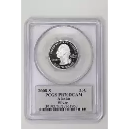 2008-S 25C Alaska Silver, DCAM