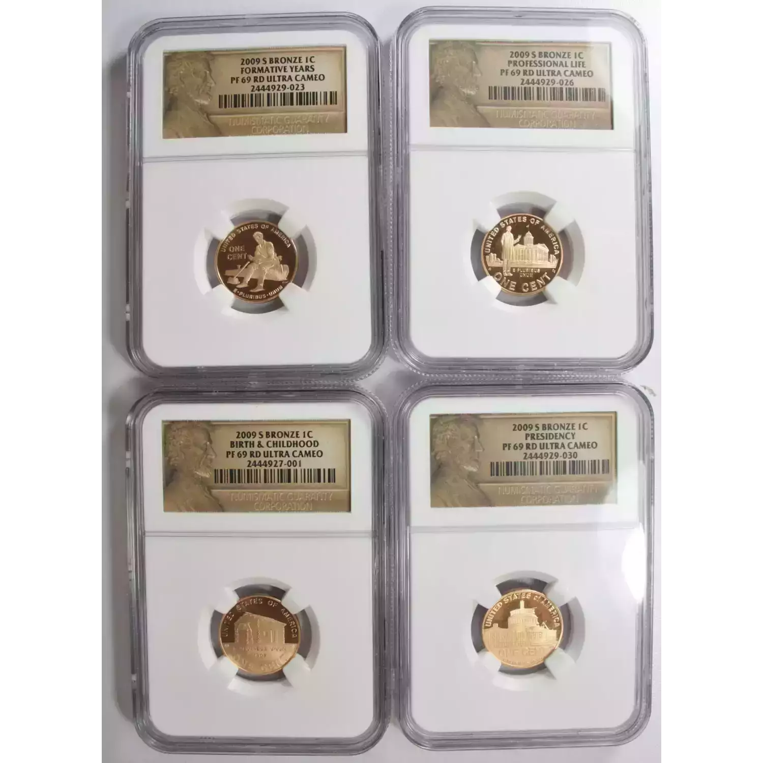 2009 Lincoln Cent 4 Coin Set NGC PF69 Ultra Cameo