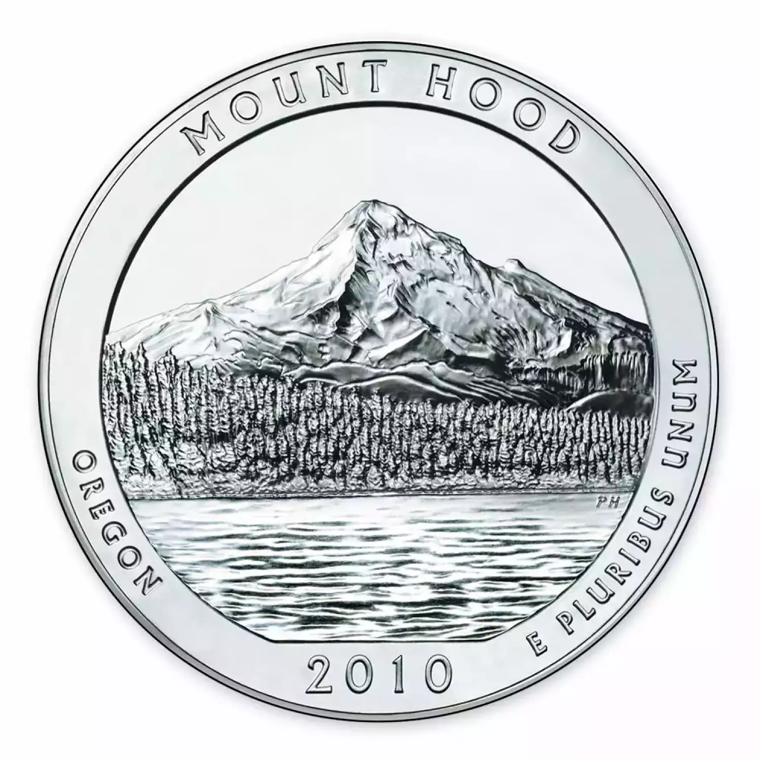 2010 5 oz Silver America the Beautiful Mount Hood National Park
