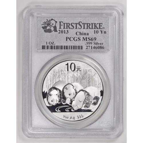 2013 China 1 Oz Panda PCGS MS69 First Strike