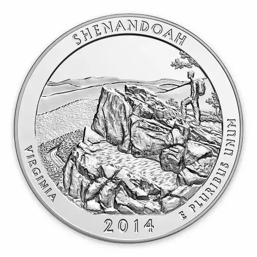 2014 5 oz Silver America the Beautiful Shenandoah National Park (2)