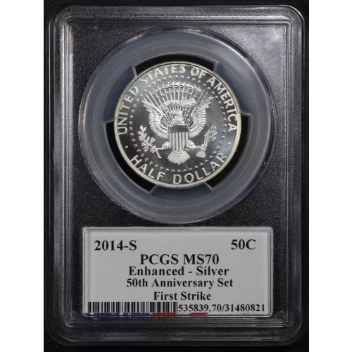 2014-S 50C Enhanced - Silver First Strike Moy Signature 50th Anniversary Set (2)