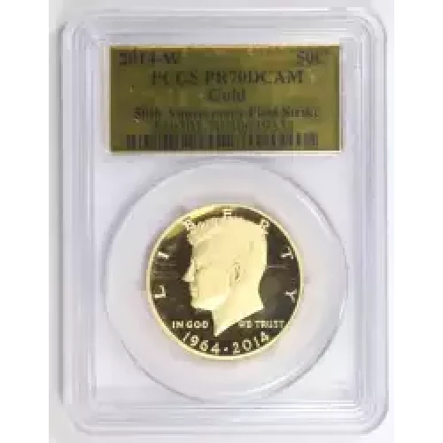 2014-W 50C Gold 50th Anniversary First Strike, DCAM (2)