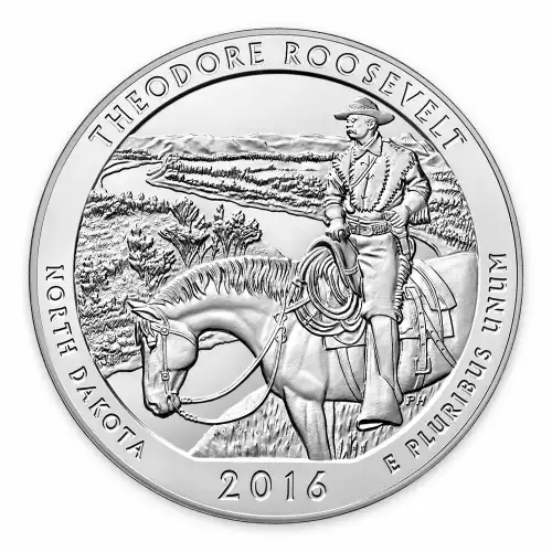 2016 5 oz Silver America the Beautiful  Theodore Roosevelt National Park (2)