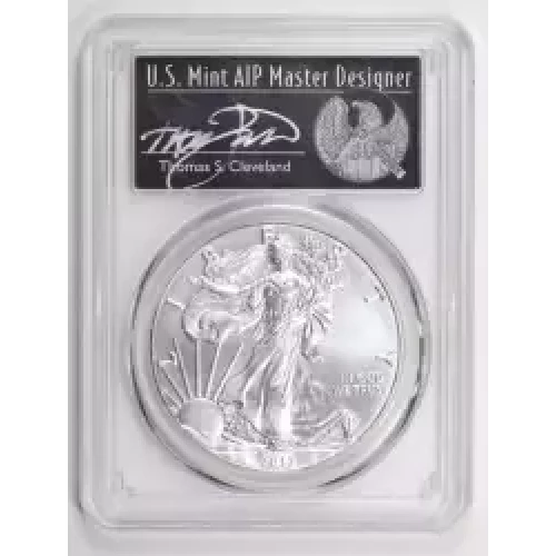 2017 $1 Silver Eagle Black T. Cleveland 1 of 1000