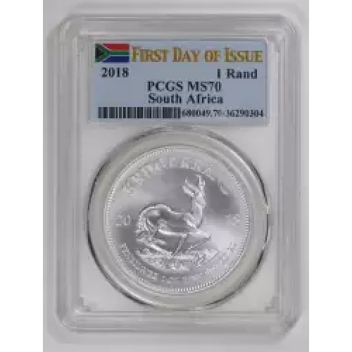 2018 1 Rand Krugerrand Silver First Day of Issue