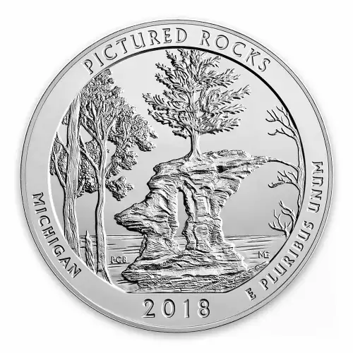 2018 5 oz Silver  America the Beautiful Pictured Rocks National Lakeshore (2)