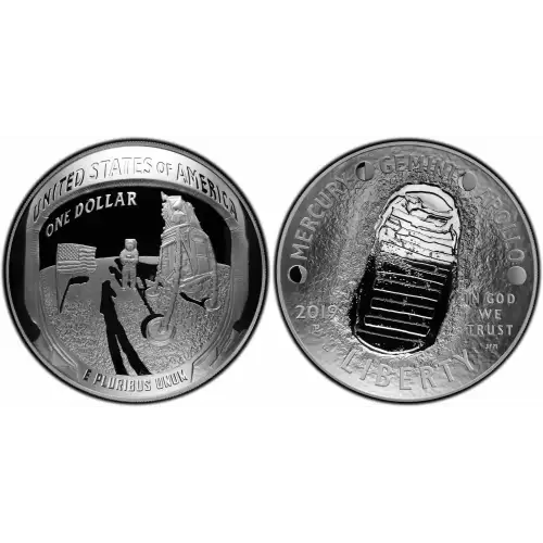 2019 Apollo 5 Ounce Silver - Concave / Convex Coin