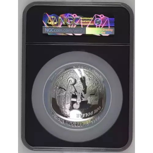 2019 Apollo 5 Ounce Silver - Concave / Convex Coin (2)