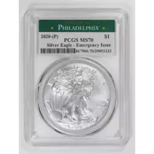 2020-(P) $1 Silver Eagle - Emergency Issue Struck at Philadelphia