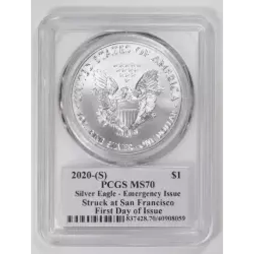 2020-(S) $1 Silver Eagle - Emergency Issue Struck at San Francisco FDI Gary Whitley (2)