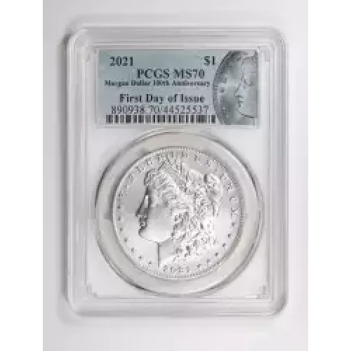 2021 $1 Morgan Dollar 100th Anniversary First Day of Issue (2)