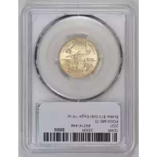 2021 $10 Gold Eagle - Type 1 First Day of Issue (2)