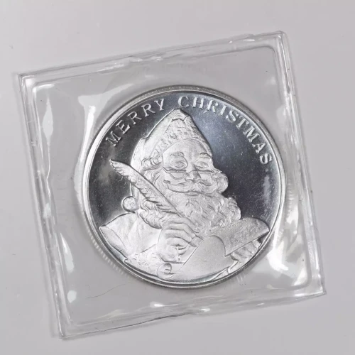 2021 Christmas 1 Oz .999 Silver Round Santa (1)