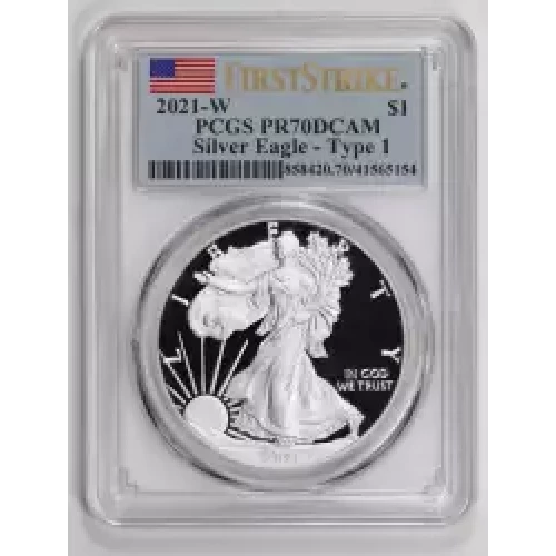 2021-W $1 Silver Eagle - Type 1 First Strike, DCAM
