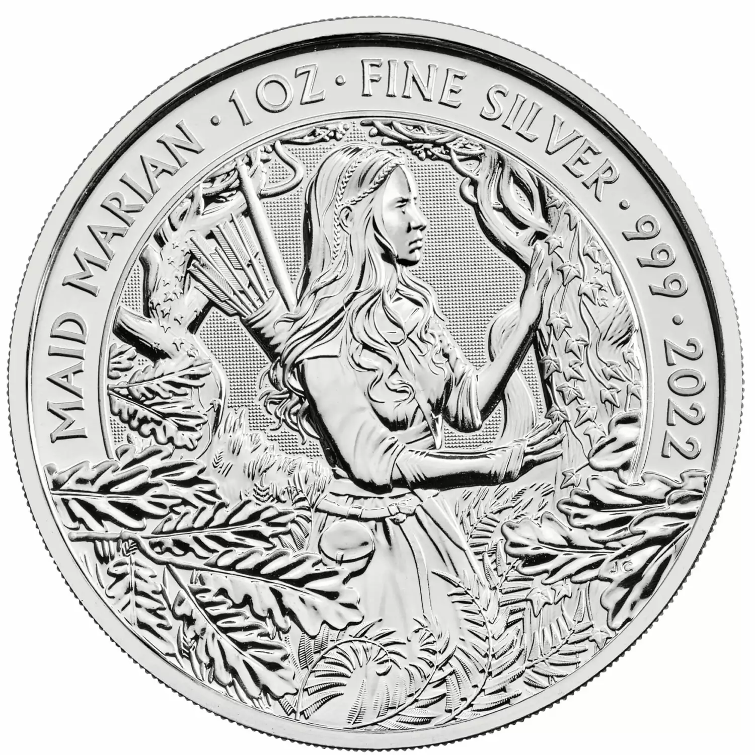 2022 1oz Maid Marian Royal Mint  Silver coin (2)