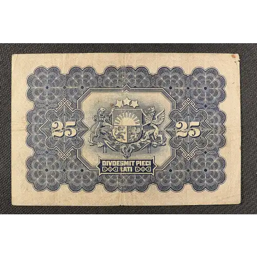 25 Latu 1928, 1928-1929 Issue a. Issued note Latvia 18 (3)