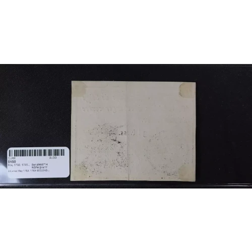 3 Livres May 1793, 1793 SECOND ISSUE  Germany S1477 (3)