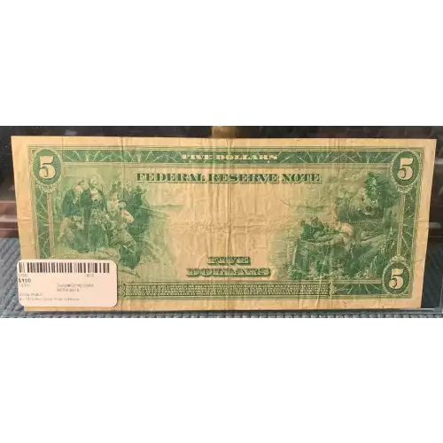 $5 1914 Red Seal Federal Reserve Notes 891A