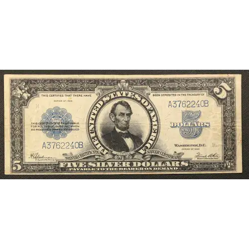 $5 1923 Blue Silver Certificates 282 (3)