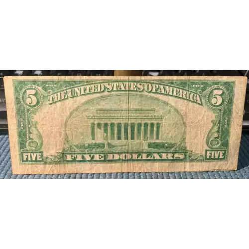 $5 1929 brown seal Small Federal Reserve Bank Notes 1850-I (3)