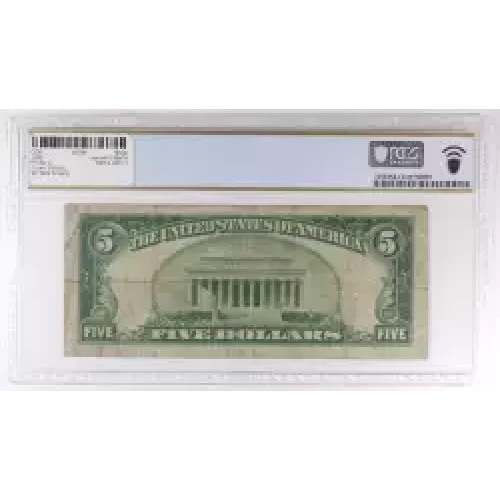 $5 1929 Small brown seal Small National Bank Notes 1800-1