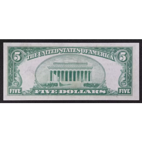$5 1929 Small brown seal Small National Bank Notes 1800-1 (2)