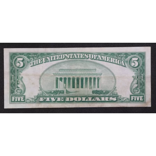 $5 1929 Small brown seal Small National Bank Notes 1800-1 (3)
