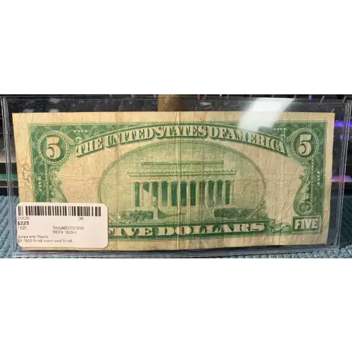 $5 1929 Small brown seal Small National Bank Notes 1800-1 (3)