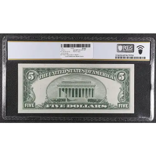 $5 1934-C blue seal. Small Silver Certificates 1653 (2)