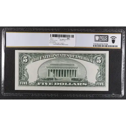 $5 1934-D blue seal. Small Silver Certificates 1654 (2)