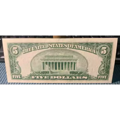 $5 1950 blue-Green seal. Small Size $5 Federal Reserve Notes 1961-A* (3)