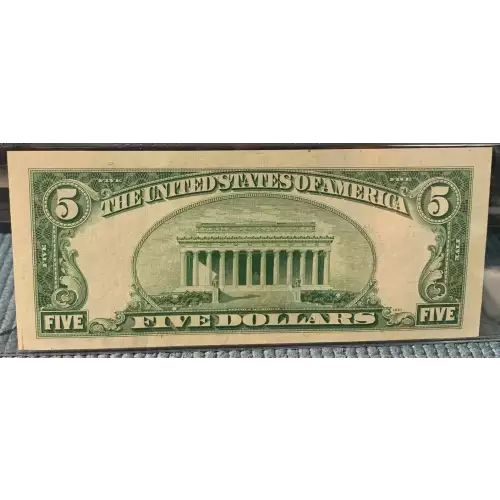 $5 1950 blue-Green seal. Small Size $5 Federal Reserve Notes 1961-G* (3)