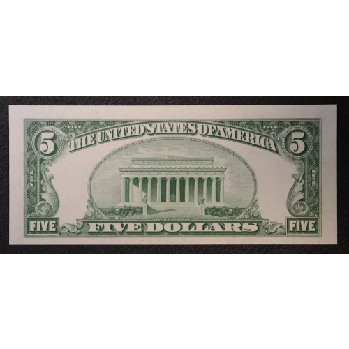 $5 1950 blue-Green seal. Small Size $5 Federal Reserve Notes 1961-H (2)