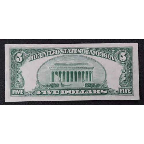 $5 1953-B red seal. Small Legal Tender Notes 1534* (2)