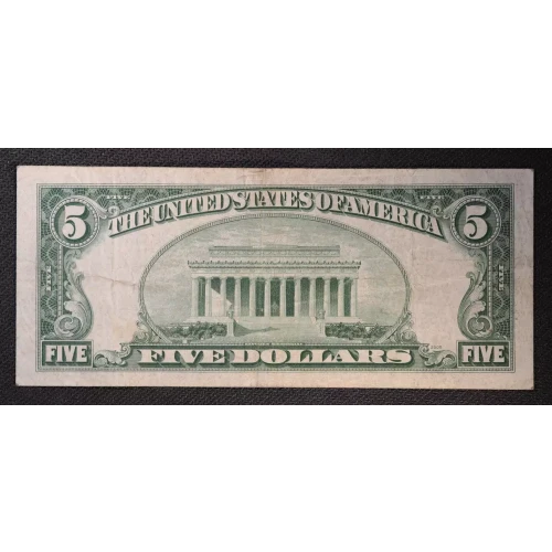 $5 1953 blue seal. Small Silver Certificates 1655* (2)