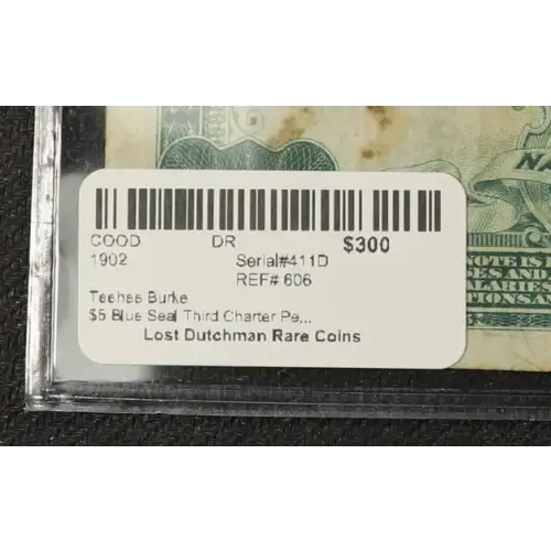 $5  Blue Seal Third Charter Period 606