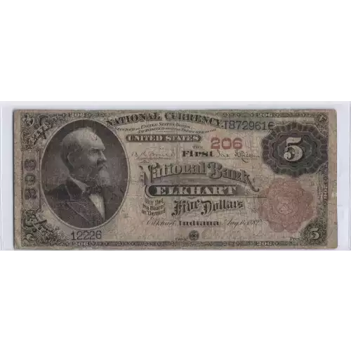 $5  Brown Seal and Brown Back Second Charter Period 466
