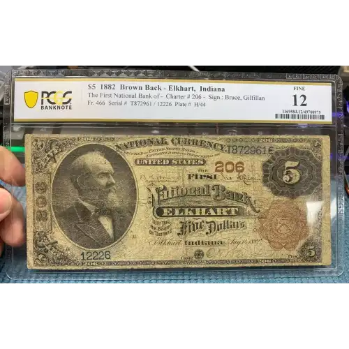 $5  Brown Seal and Brown Back Second Charter Period 466 (2)