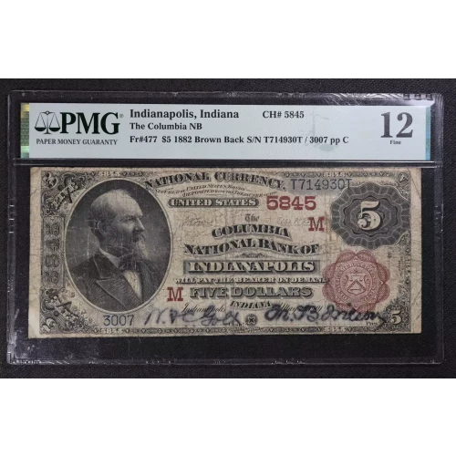 $5  Brown Seal and Brown Back Second Charter Period 477