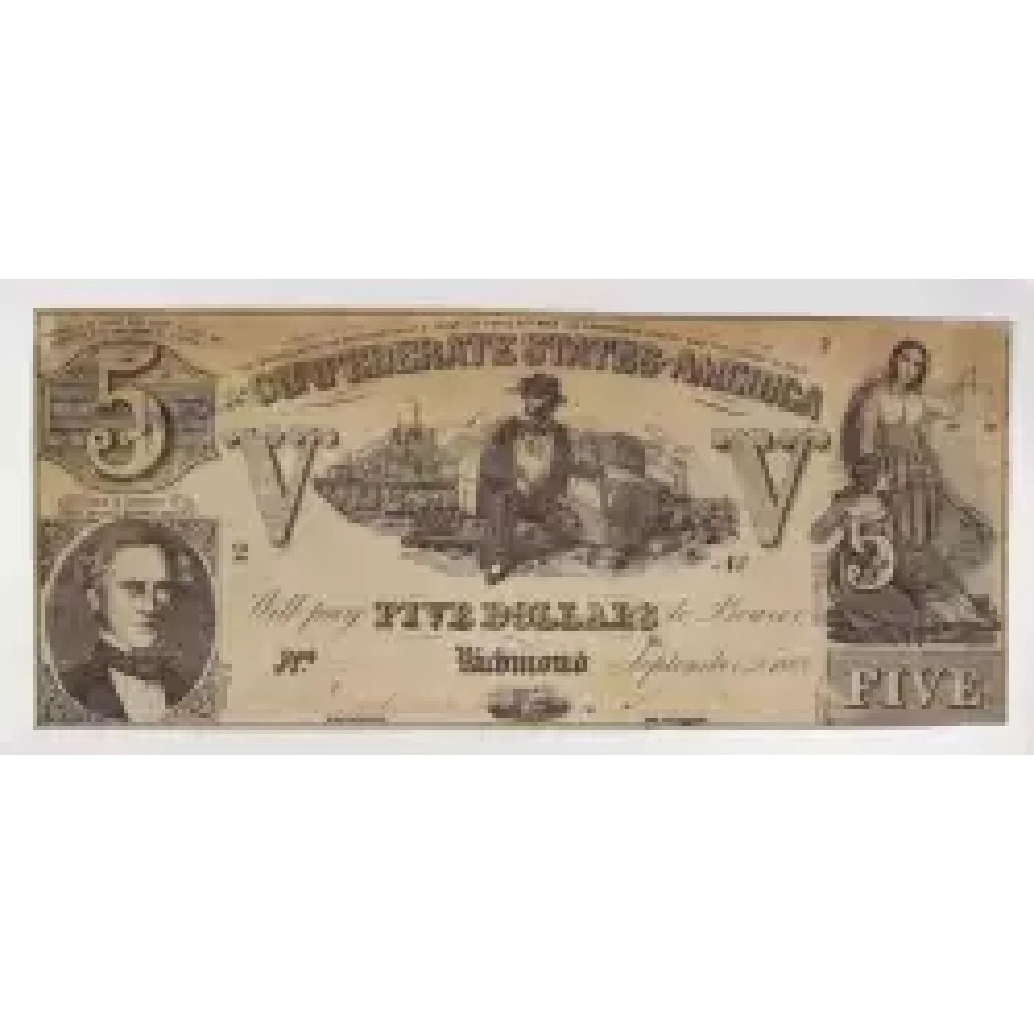 $5   Issues of the Confederate States of America CS-37