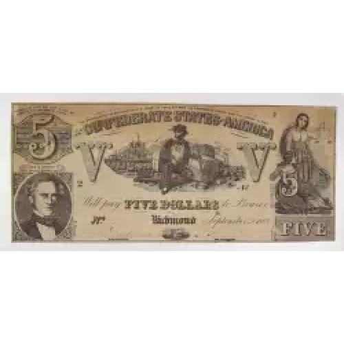 $5   Issues of the Confederate States of America CS-37