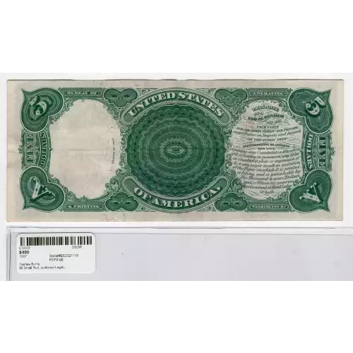 $5  Small Red, scalloped Legal Tender Issues 88 (2)