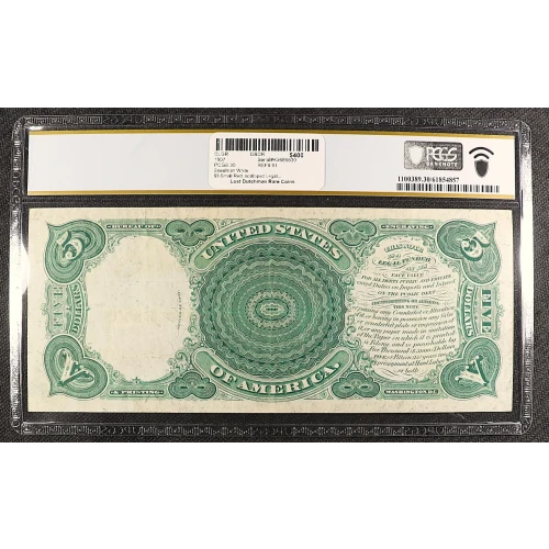 $5  Small Red, scalloped Legal Tender Issues 91 (2)