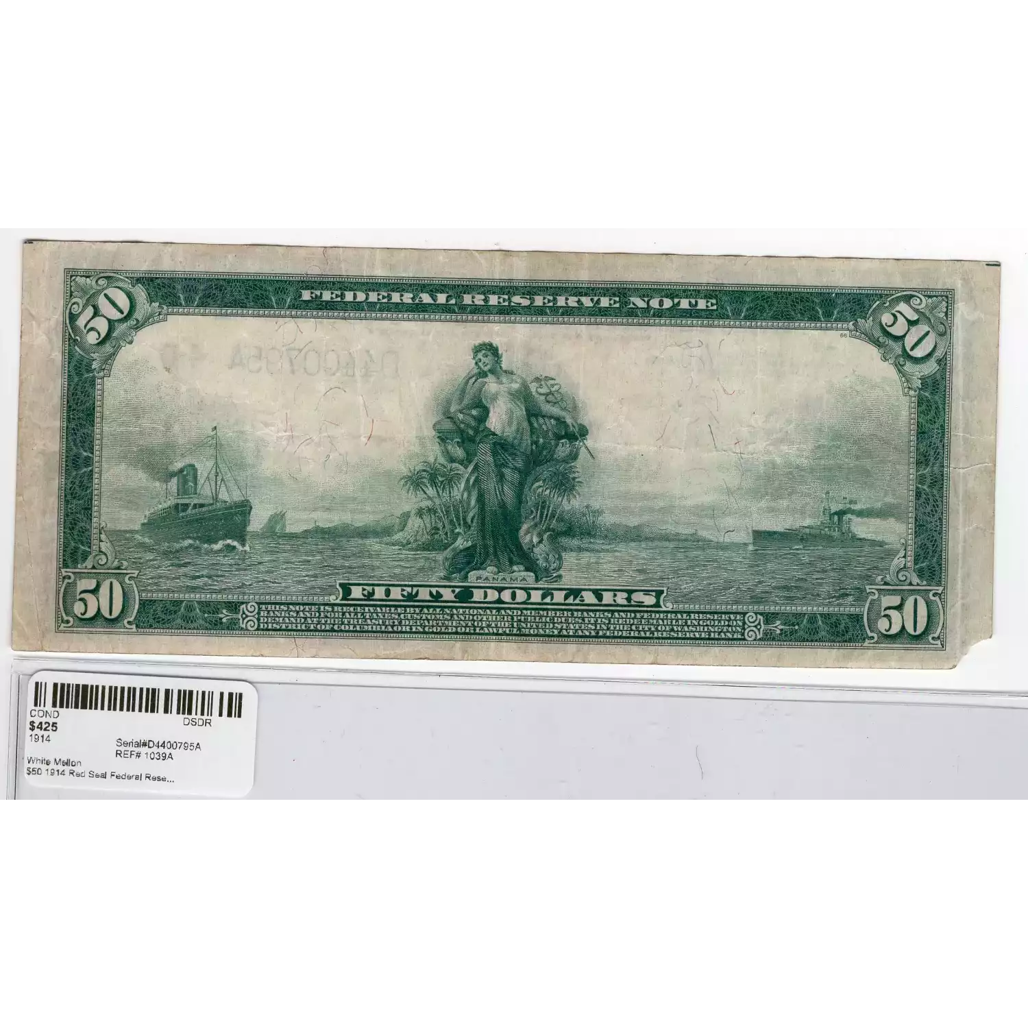 $50 1914 Red Seal Federal Reserve Notes 1039A (2)