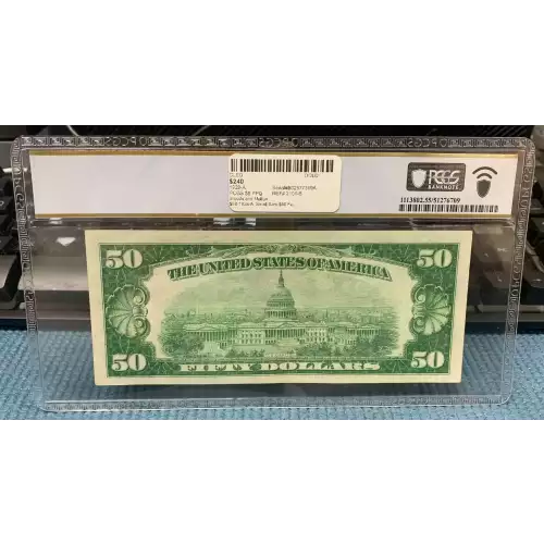 $50 1928-A.  Small Size $50 Federal Reserve Notes 2101-B (2)