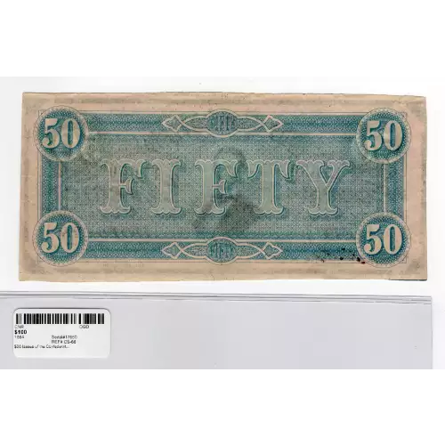 $50   Issues of the Confederate States of America CS-66 (2)