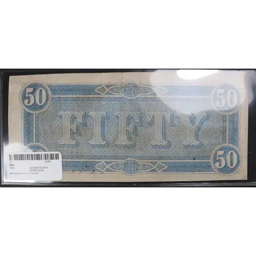 $50   Issues of the Confederate States of America CS-66