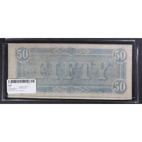 $50   Issues of the Confederate States of America CS-66